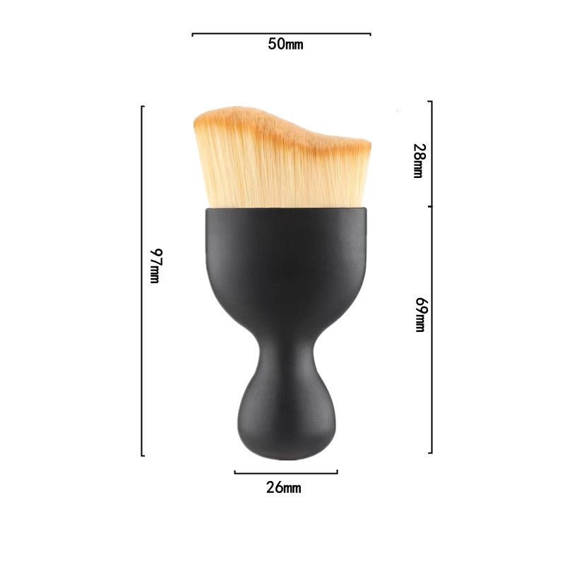 Soft-bristle air vent cleaning brush with protective cover