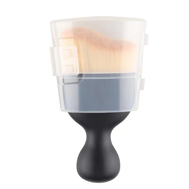 Soft-bristle air vent cleaning brush with protective cover