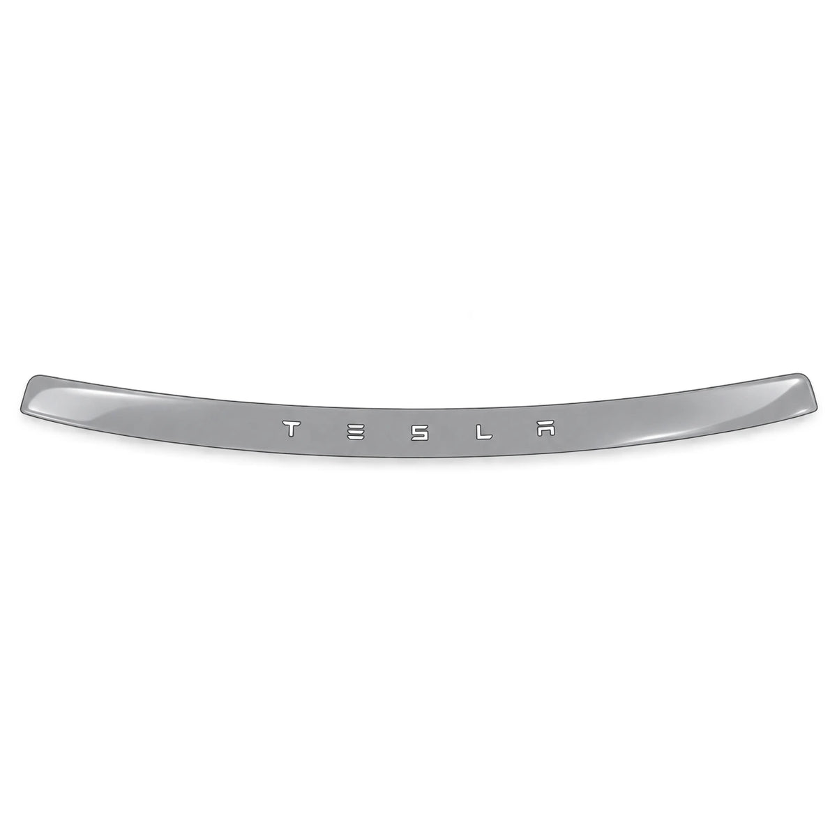 Photochromic TPU rear light-bar trim panel film for Tesla Model Y Juniper with letter openings, shown separately from the lamp films.