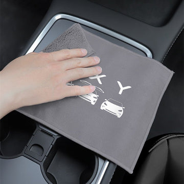 Premium Dual-Sided Car Cleaning Towel | Suede & Coral Velvet | 30×30cm | 3 Colors