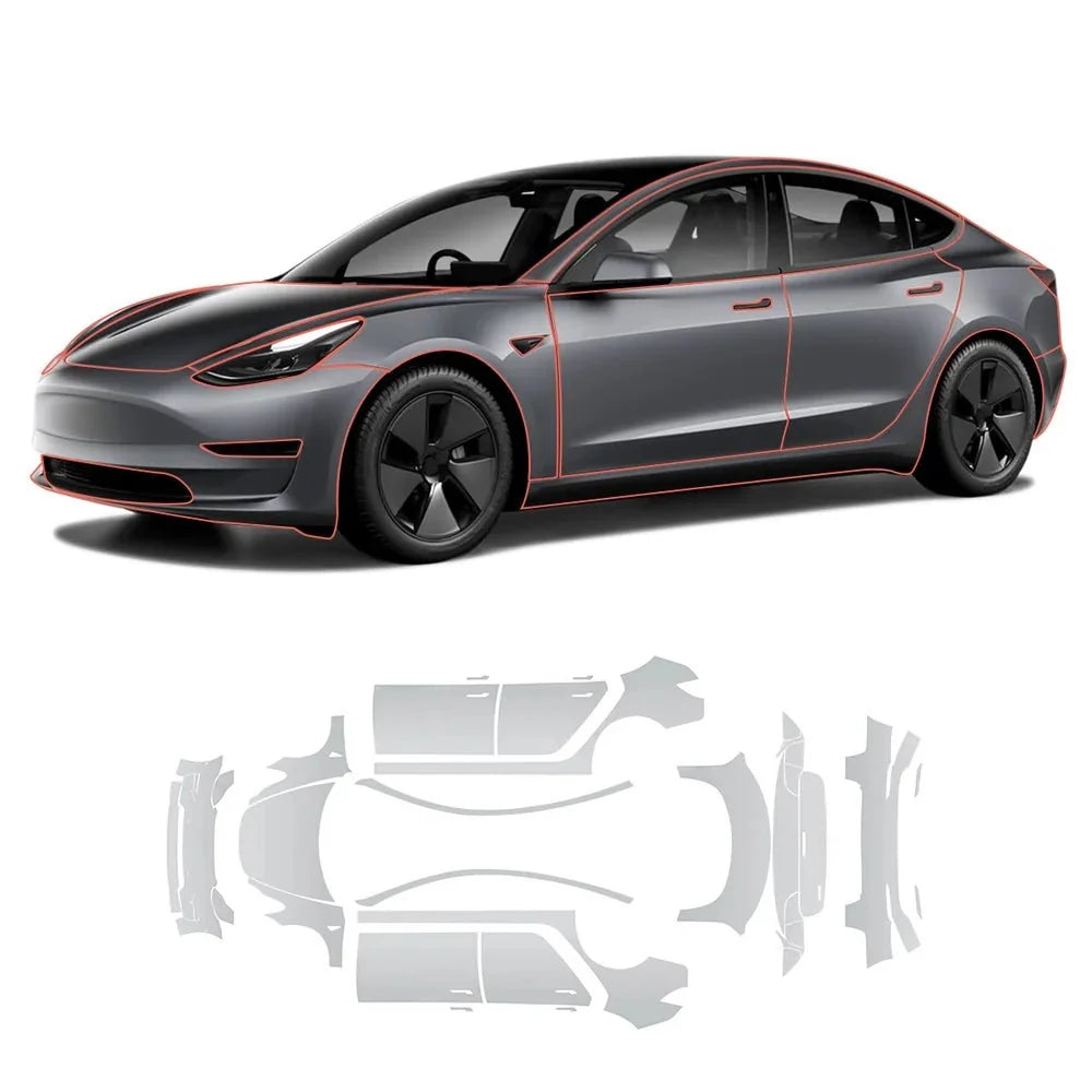 TPU Full Car Paint Protection Film (PPF) for Tesla Model 3 & Y